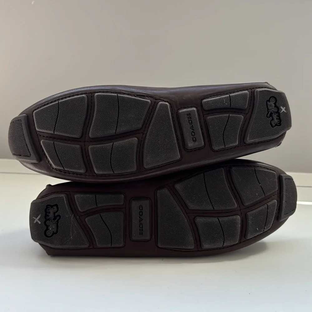 NWT Coach Men's Brown 'C' Coin Signature Loafers, size 8.5 - Picture 3 of 6